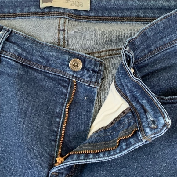 LEVI'S 512 Denim Perfectly Shaping Bootcut Jeans Plus size 20W - Picture 8 of 16